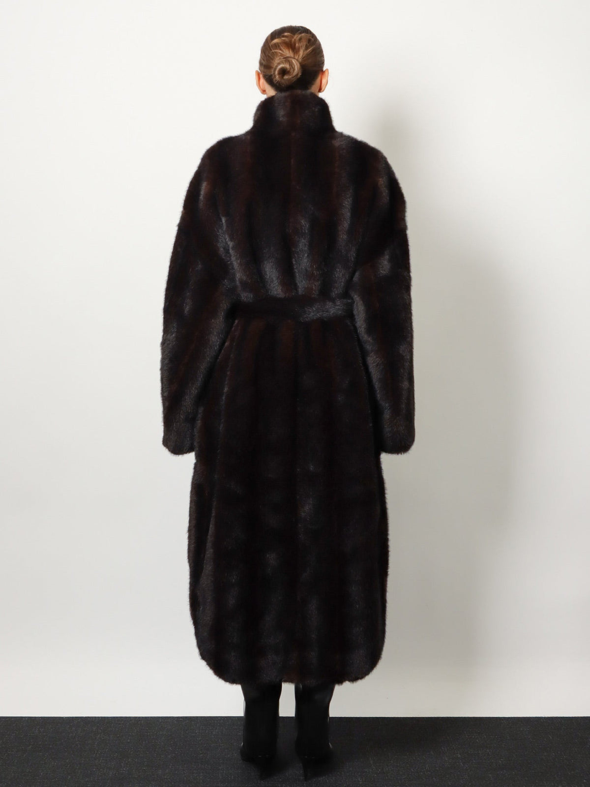 The Frankie Shop Ravello faux fur coat - Darkbrown