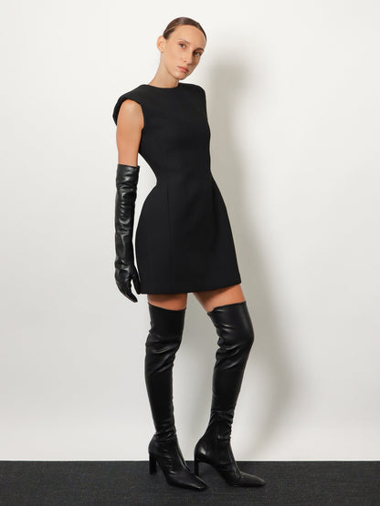 The Frankie Shop Veneto leather gloves - Black