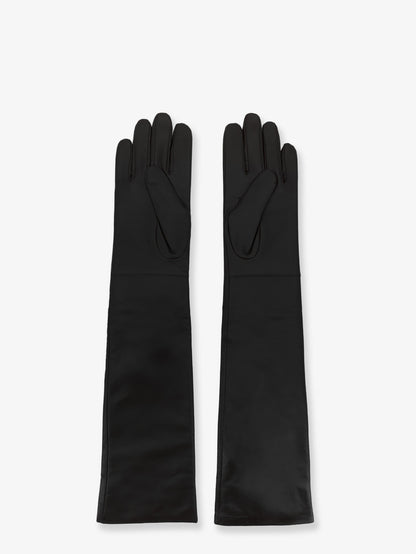 The Frankie Shop Veneto leather gloves - Black