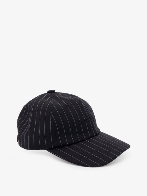 The Frankie Shop Frankie Baseball Cap - Black/White Pinstripe
