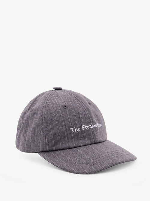 The Frankie Shop Frankie Baseball Cap - Charcoal/White Pinstripe