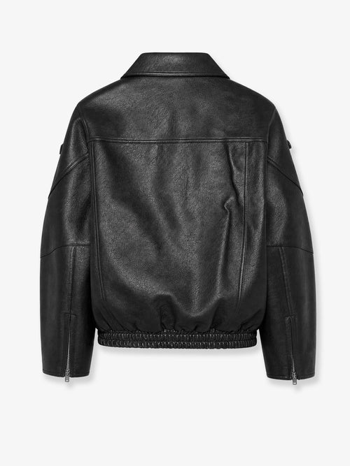 The Frankie Shop Hudson faux leather jacket - Black