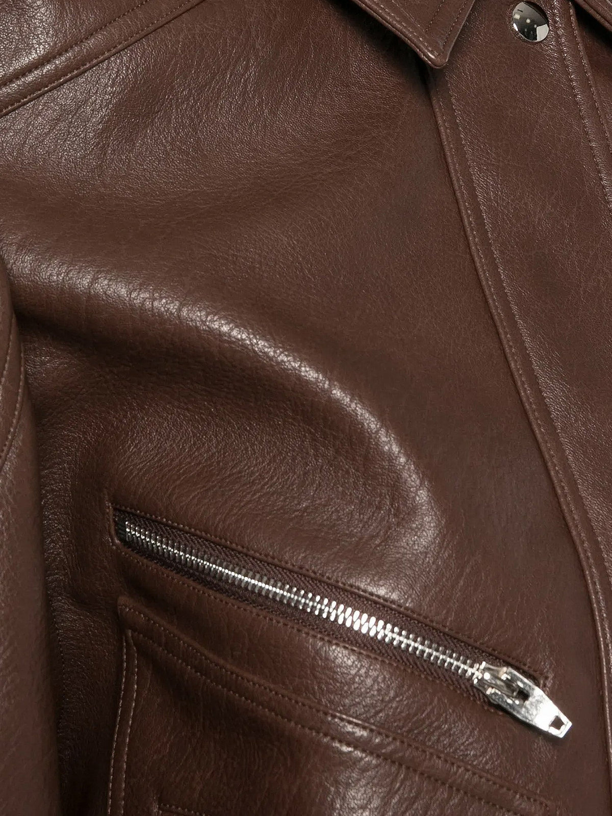 The Frankie Shop Hudson faux leather jacket - Brown