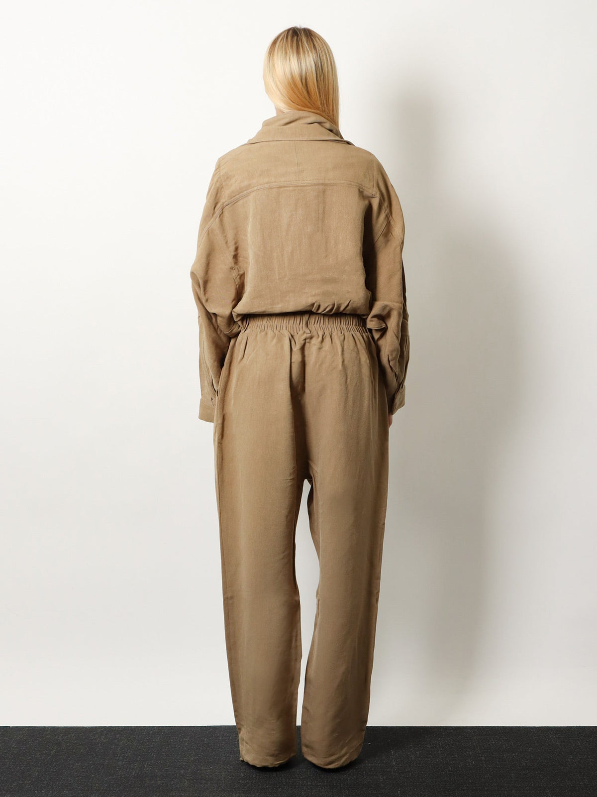The Frankie Shop Marvin viscose and linen jumpsuit - Brown