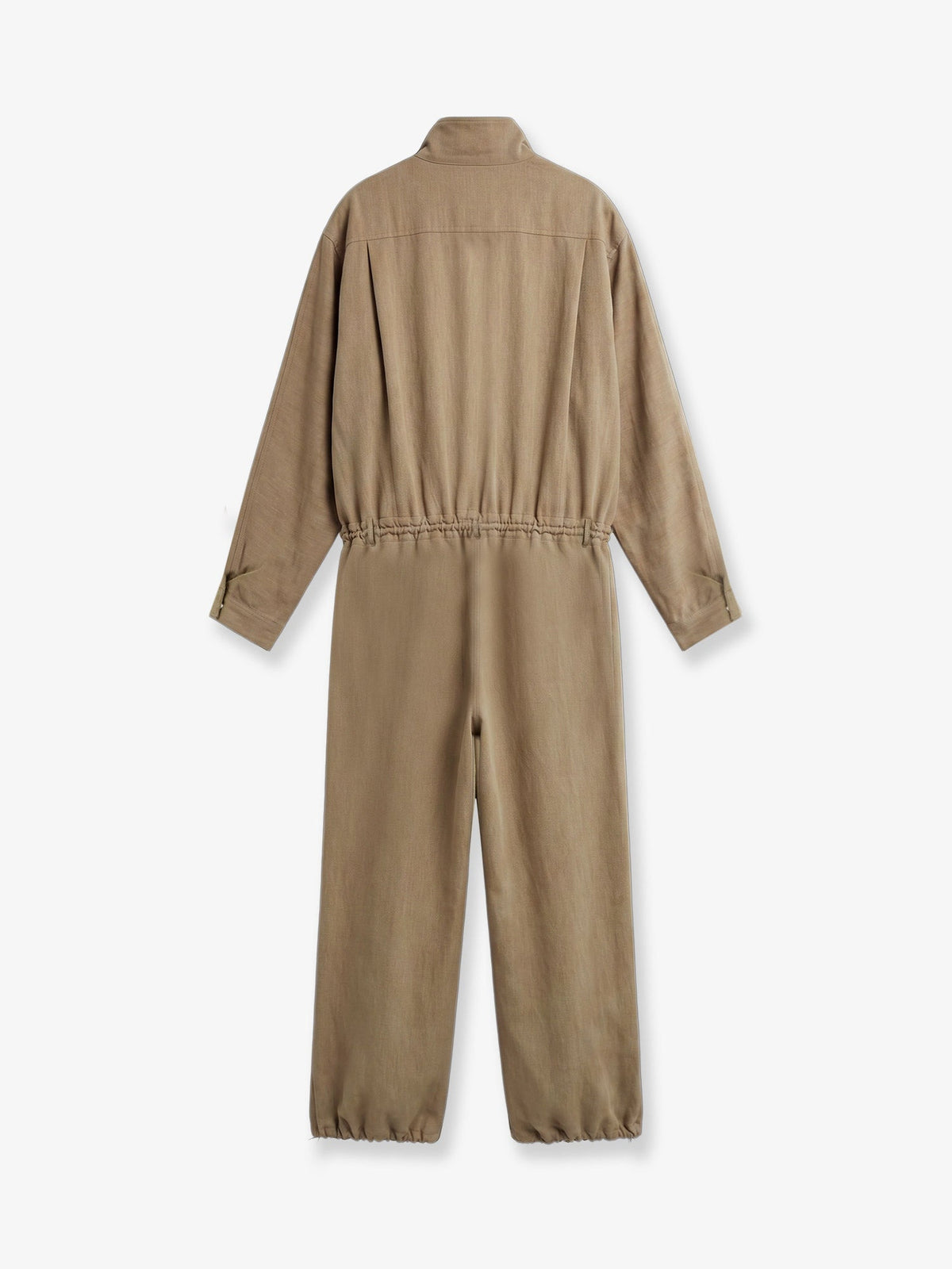 The Frankie Shop Marvin viscose and linen jumpsuit - Brown