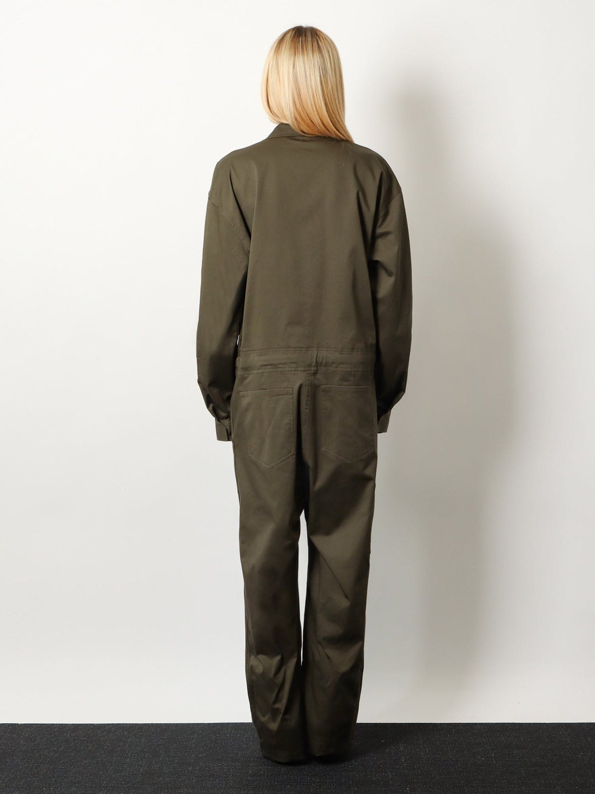 The Frankie Shop Ardea cotton jumpsuit - Darkolive