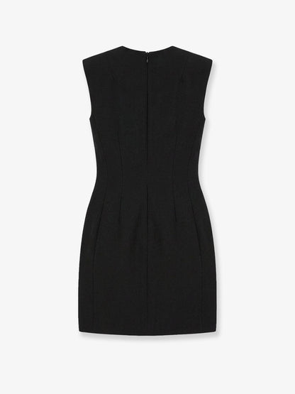 The Frankie Shop Bryn Structured Short Dress - Black