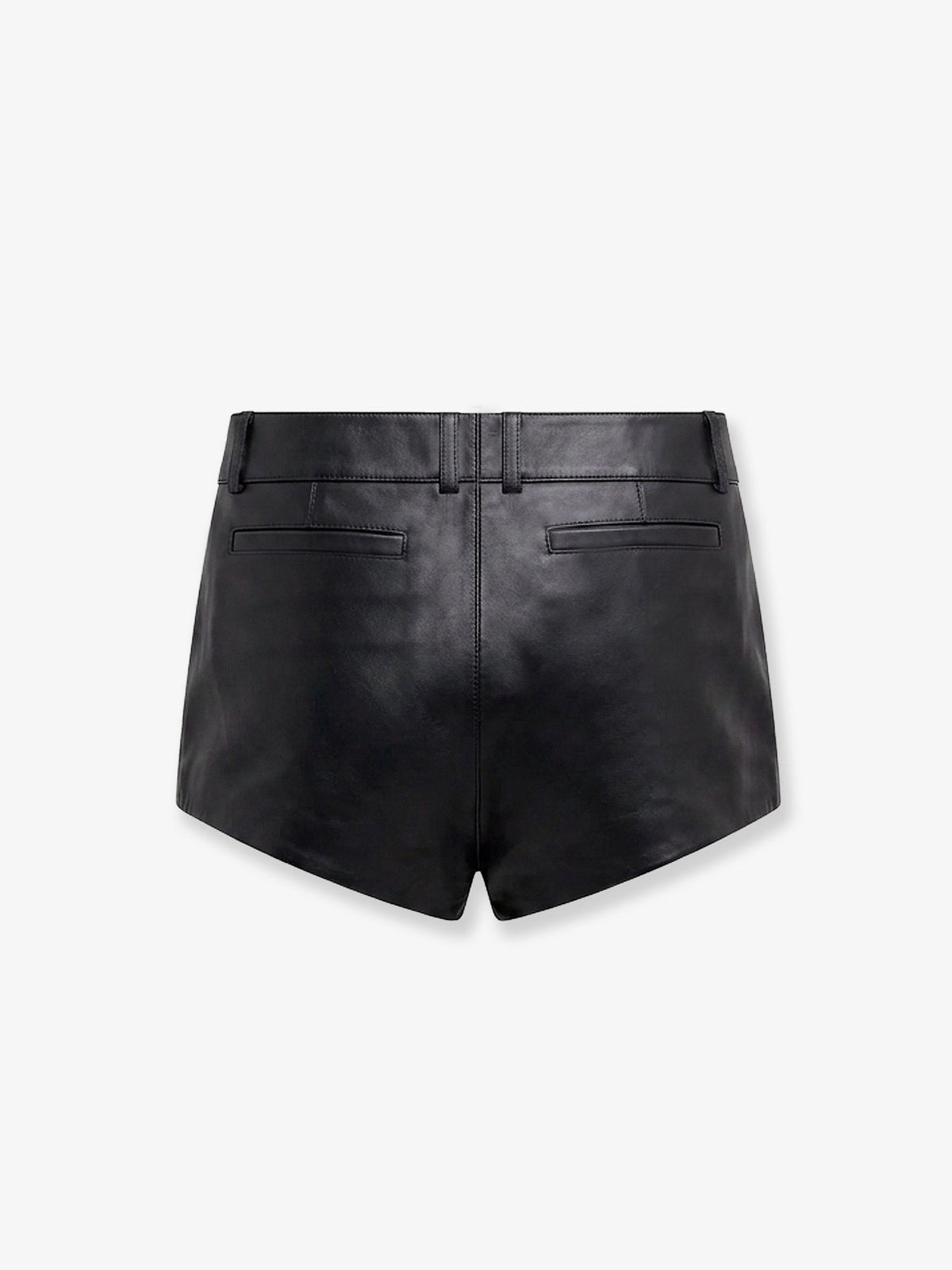 The Frankie Shop Loen leather shorts - Black