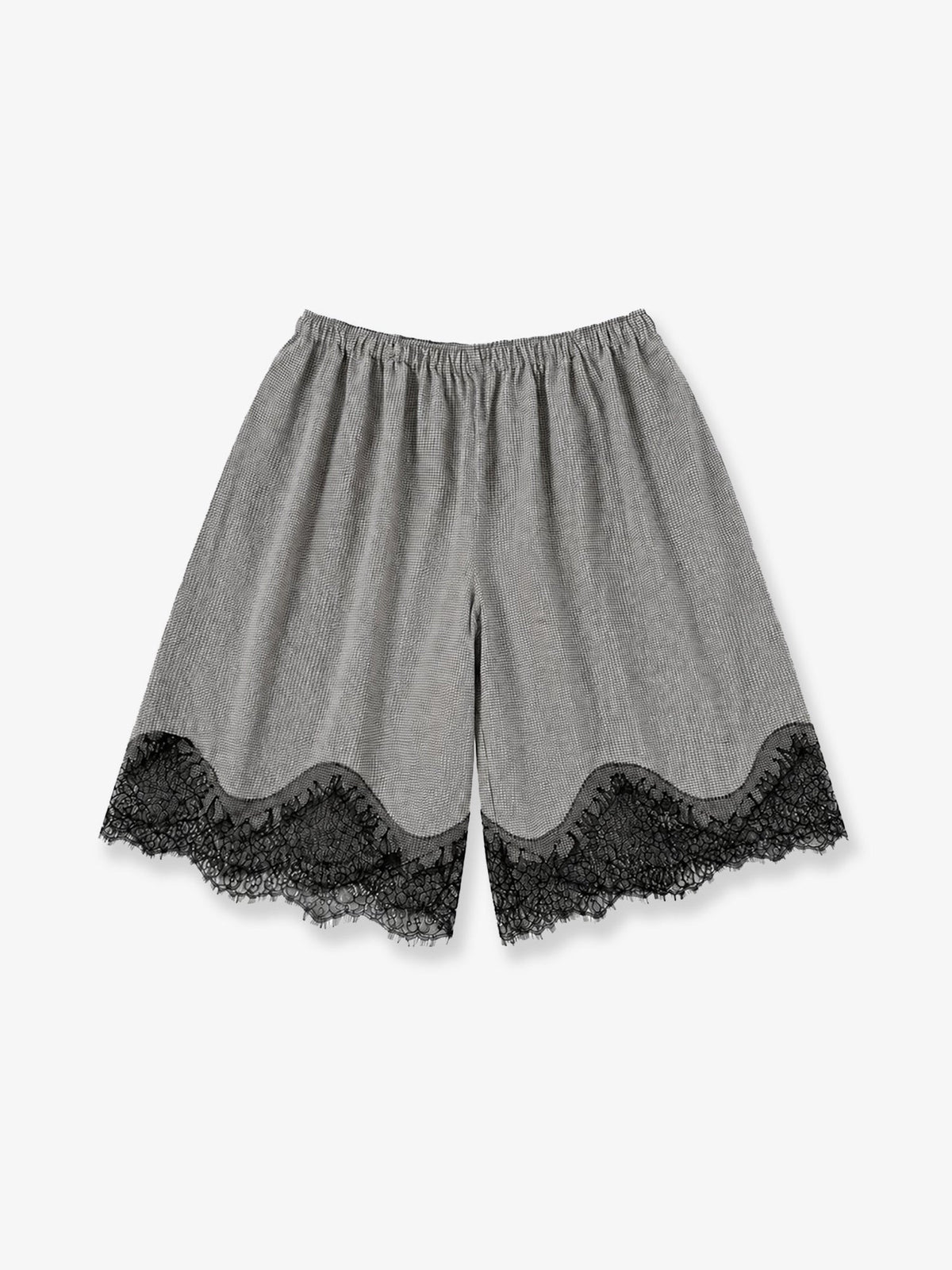 The Frankie Shop Baxter viscose bermuda shorts - Checkedgrey