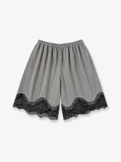 The Frankie Shop Baxter viscose bermuda shorts - Checkedgrey