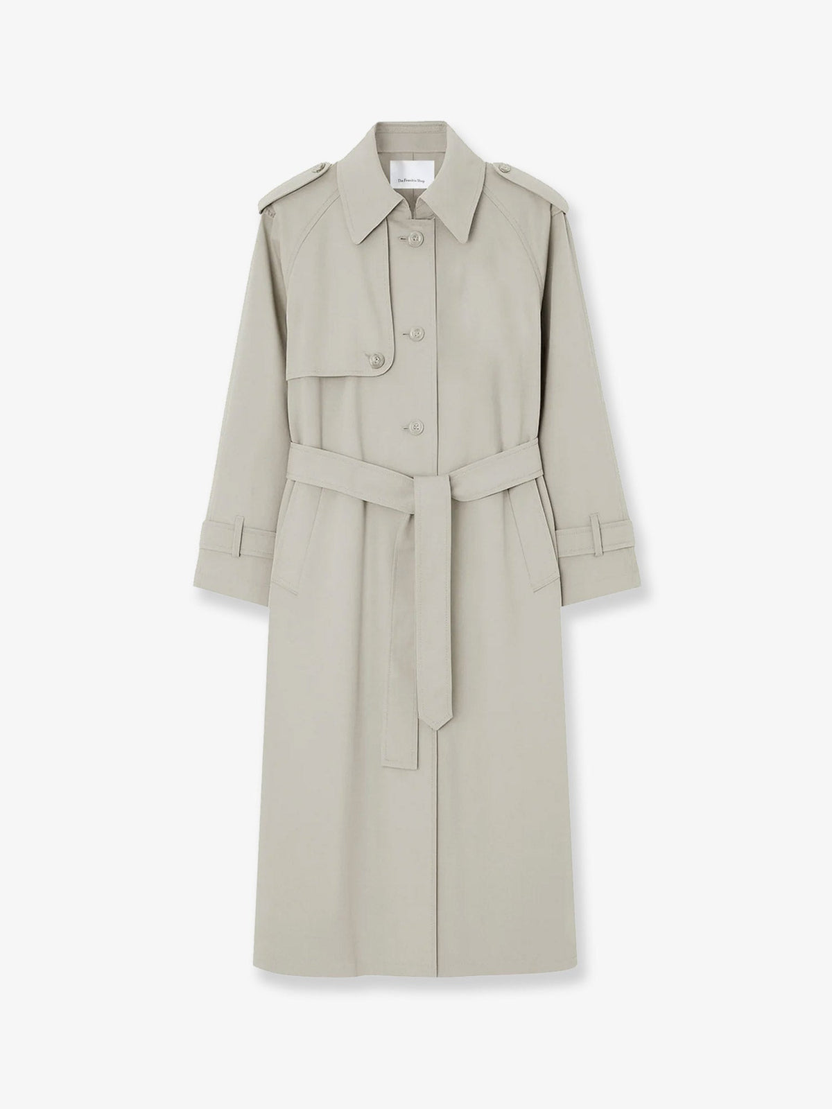 The Frankie Shop Riva cotton blend trench coat - Lightbeige