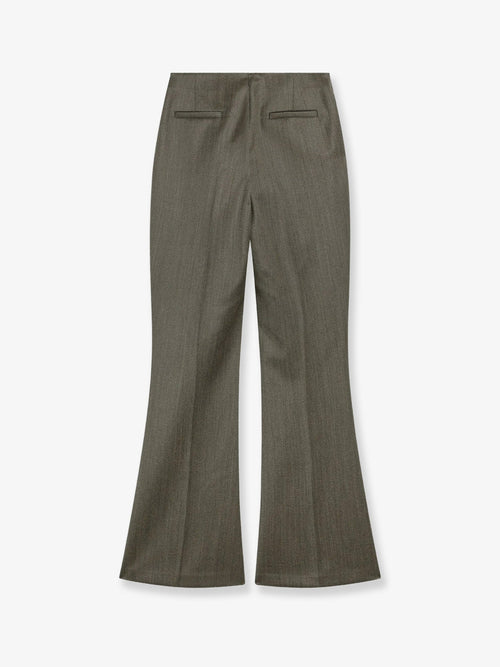 The Frankie Shop Dessa wool trousers - Beigemelange