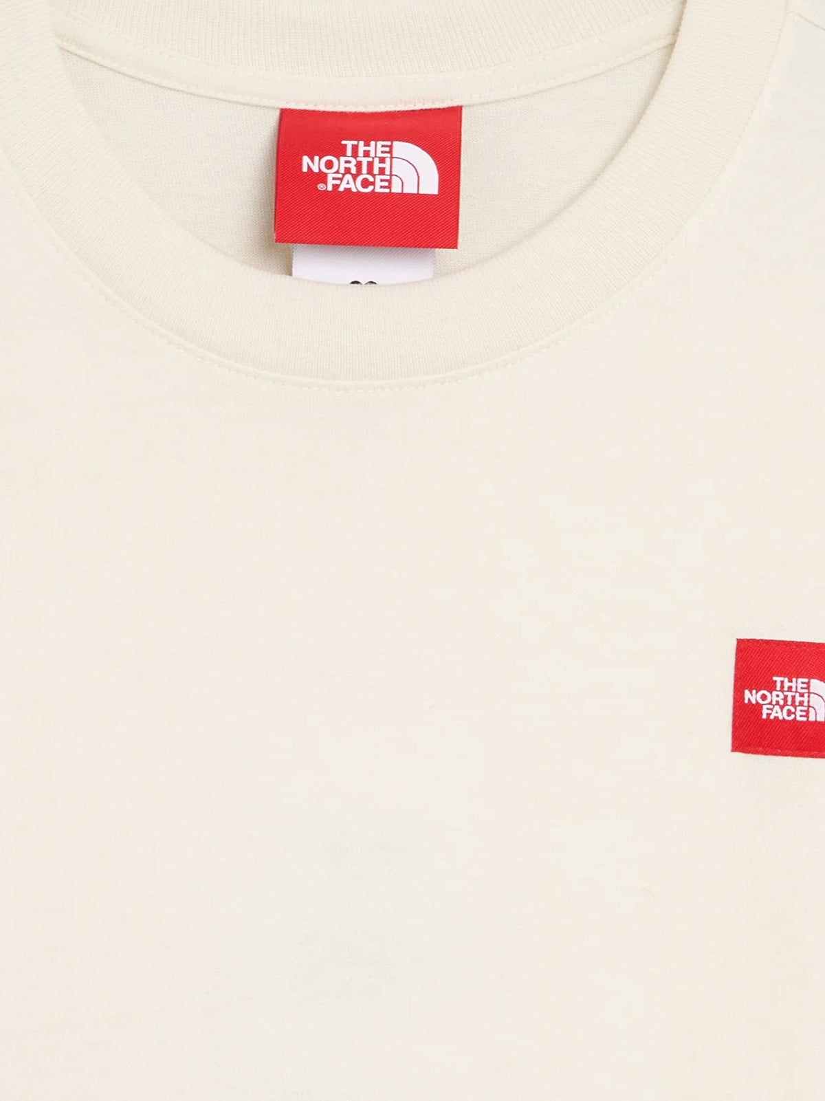 The North Face Cotton T-shirt with front logo patch - Whitedune