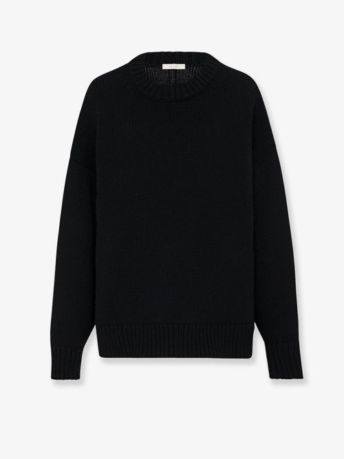 The Row Ophelia wool and cashmere sweater - Black