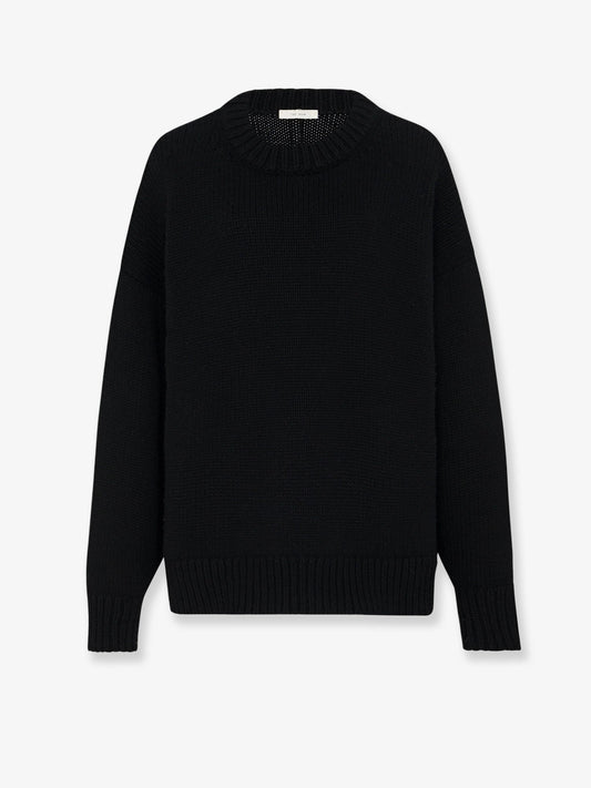 The Row Ophelia wool and cashmere sweater - Black