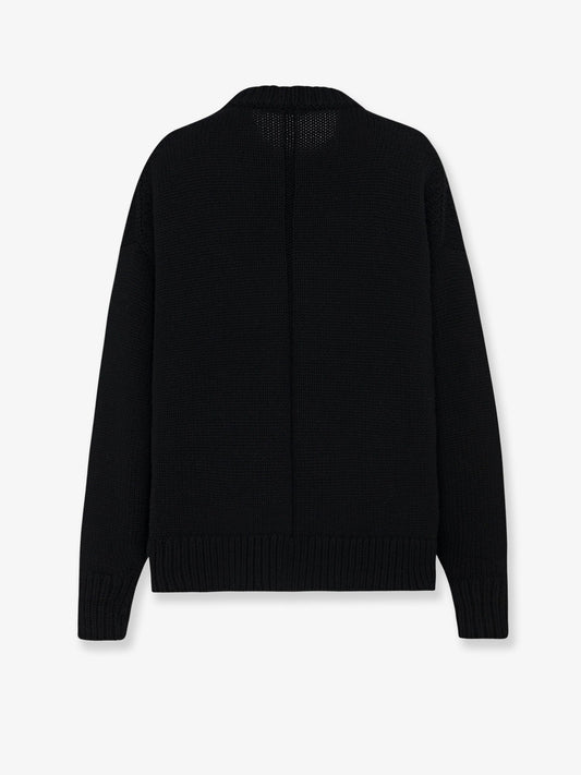 The Row Ophelia wool and cashmere sweater - Black