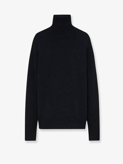 The Row Stepny wool and cashmere blend sweater - Black