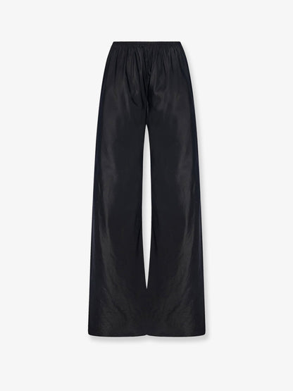 The Row Gala silk trousers - Black