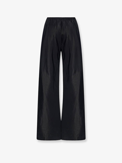 The Row Gala silk trousers - Black
