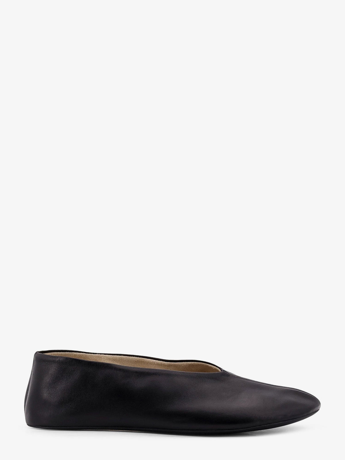 The Row Stella Slipper leather ballerinas - Black