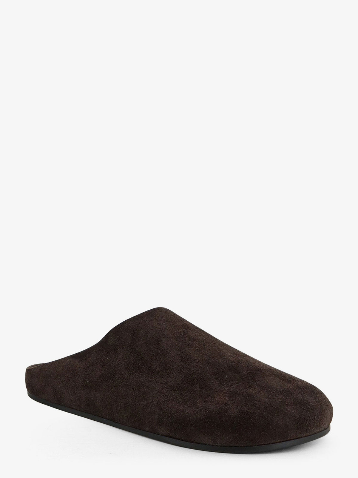 The Row Hammered leather sandals - Moka