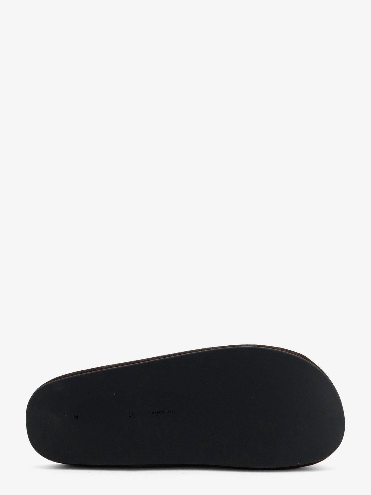 The Row Hammered leather sandals - Moka
