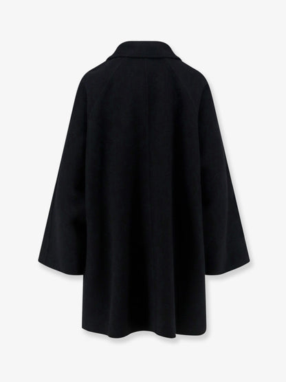The Row Ina virgin wool and cashmere coat - Black