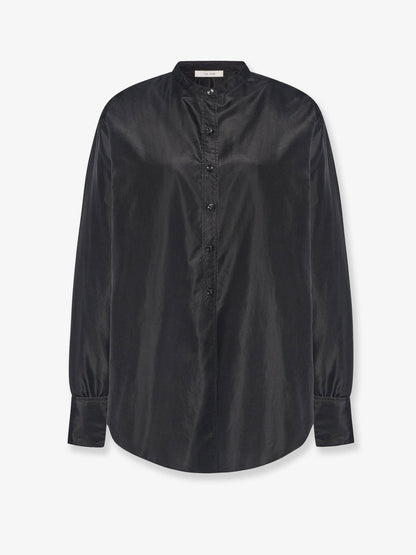 The Row Lula silk shirt - Black