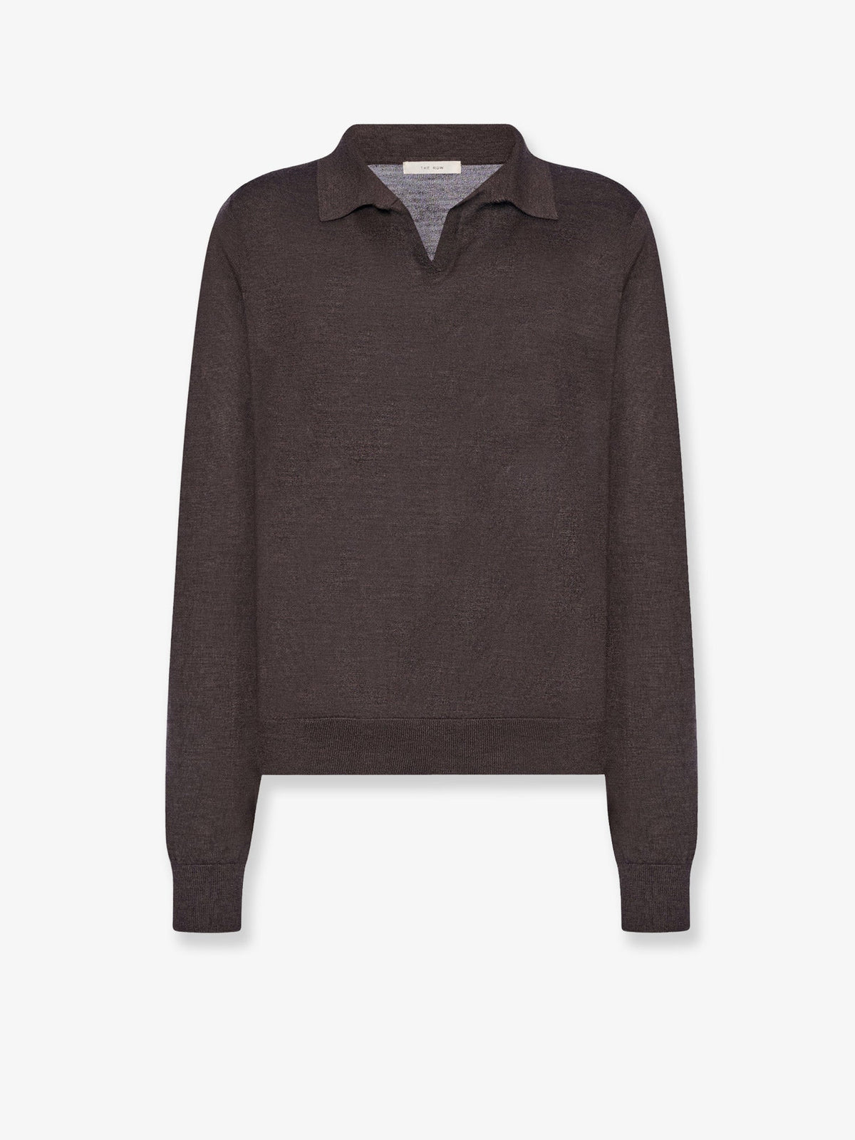 The Row Pauli wool and silk blend sweater - Brownmelange