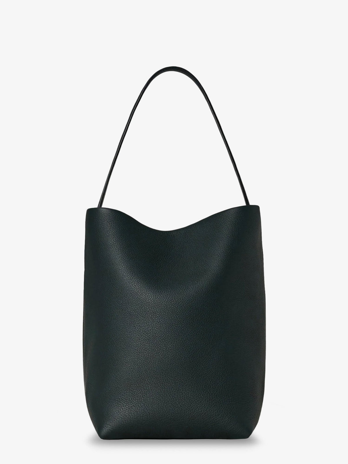 The Row Park Medium leather bag - Darkpine