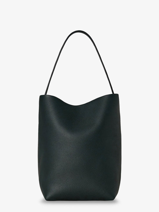 The Row Park Medium leather bag - Darkpine
