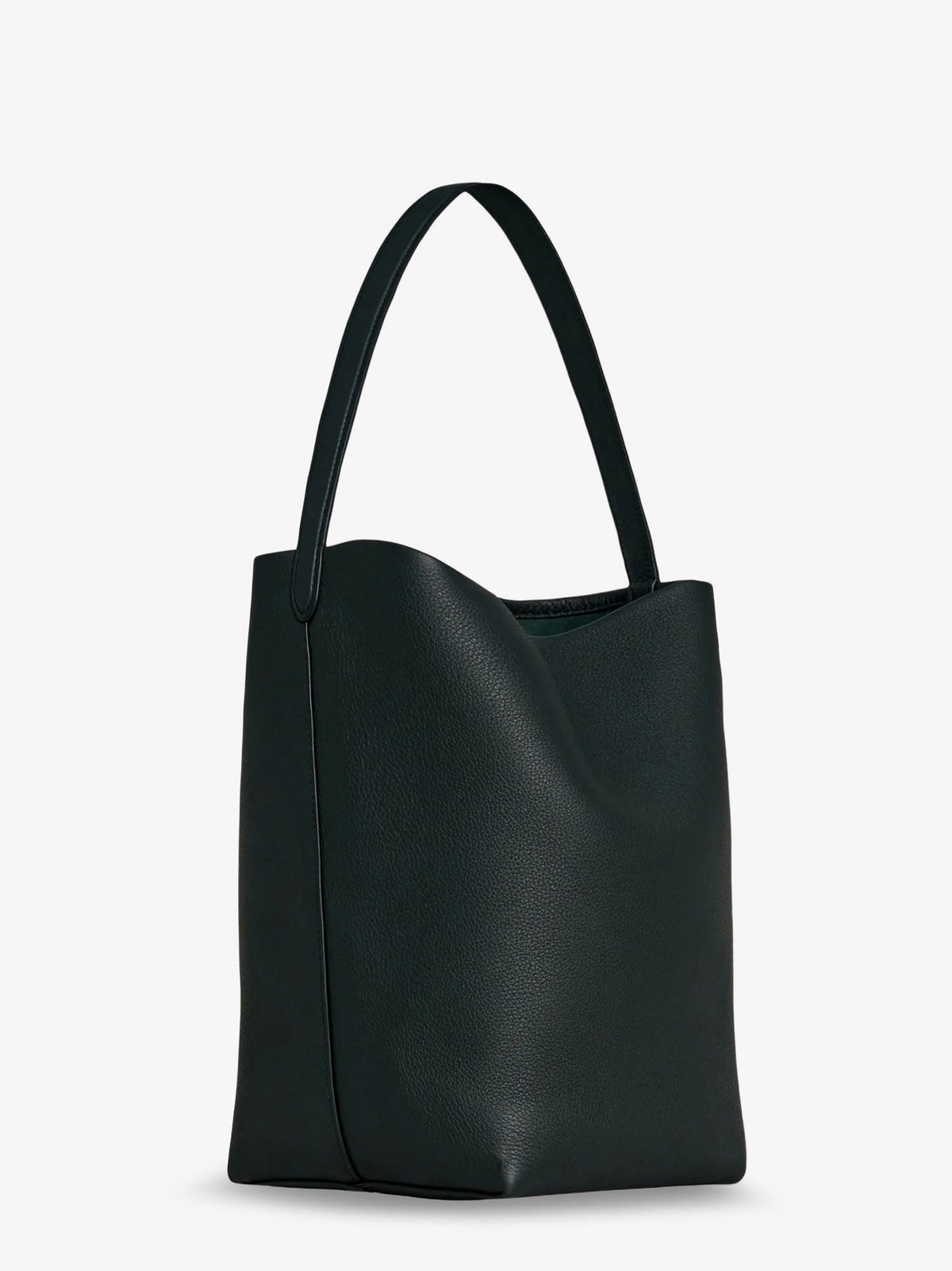 The Row Park Medium leather bag - Darkpine