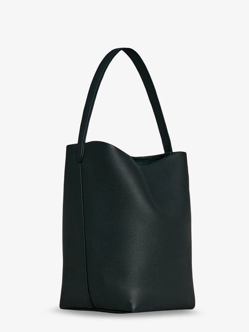 The Row Park Medium leather bag - Darkpine