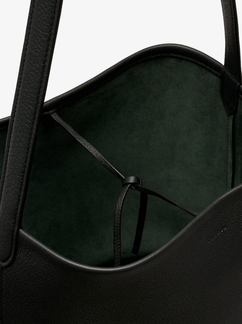 The Row Park Medium leather bag - Darkpine