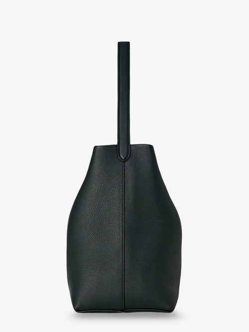 The Row Park Medium leather bag - Darkpine
