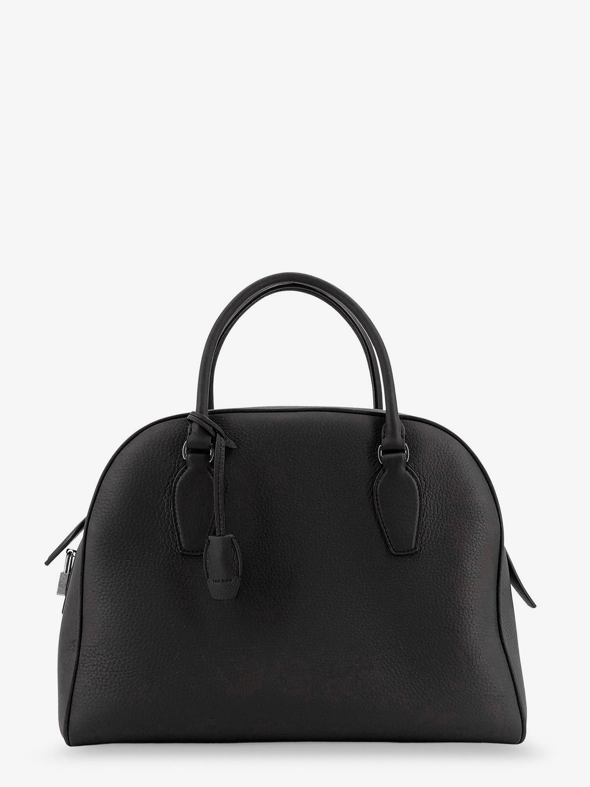 The Row India 12 hammered leather handbag - Blackans