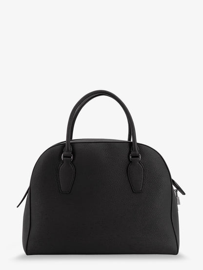 The Row India 12 hammered leather handbag - Blackans