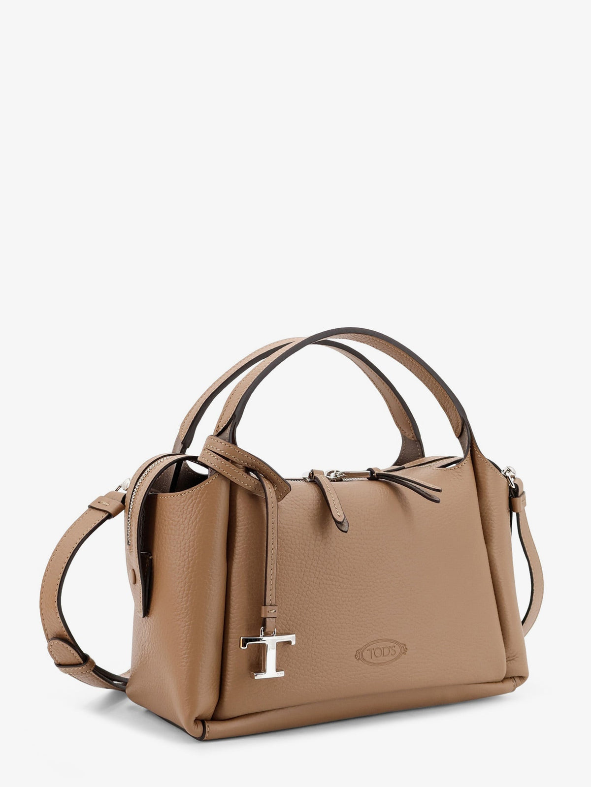 Tod's Apa leather crossbody bag - Cappuccino Argilla