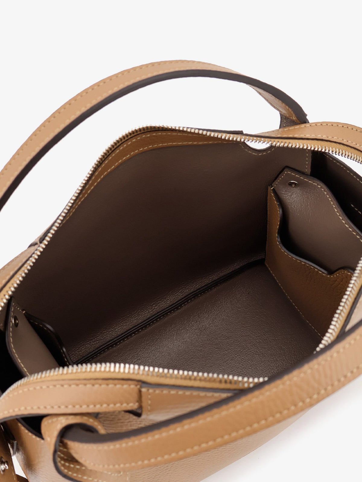 Tod's Apa leather crossbody bag - Cappuccino Argilla