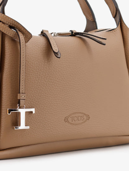 Tod's Apa leather crossbody bag - Cappuccino Argilla
