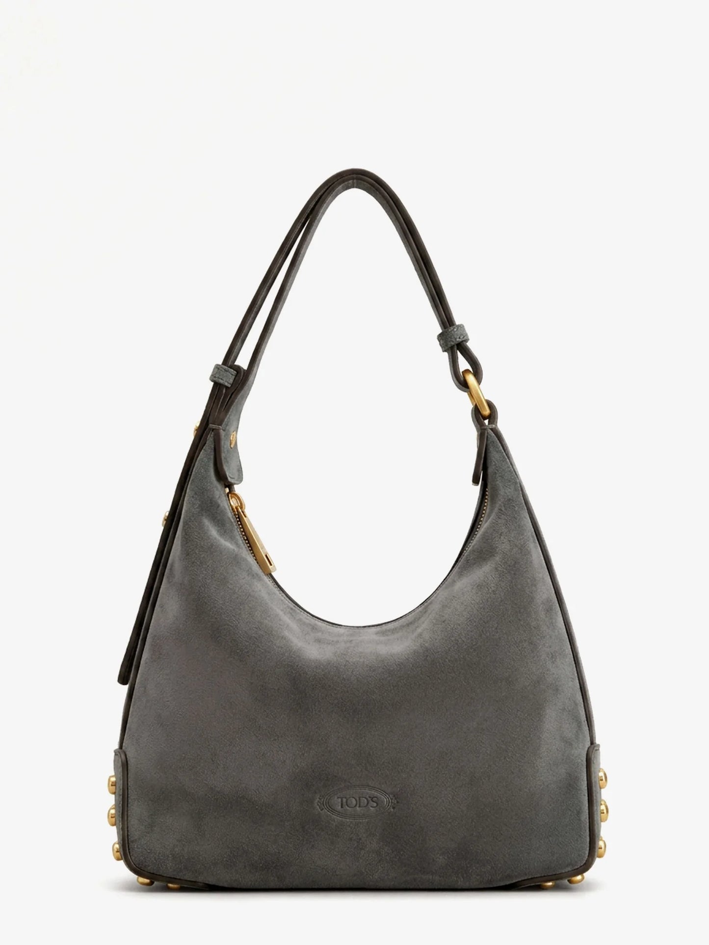 TOD'S - Mini Bag Metal Dots suede shoulder bag