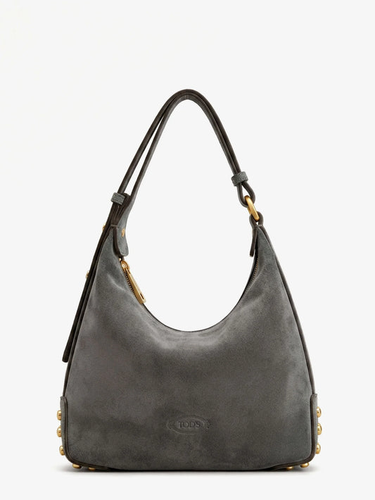 Tod's Mini Bag Metal Dots Suede Shoulder Bag