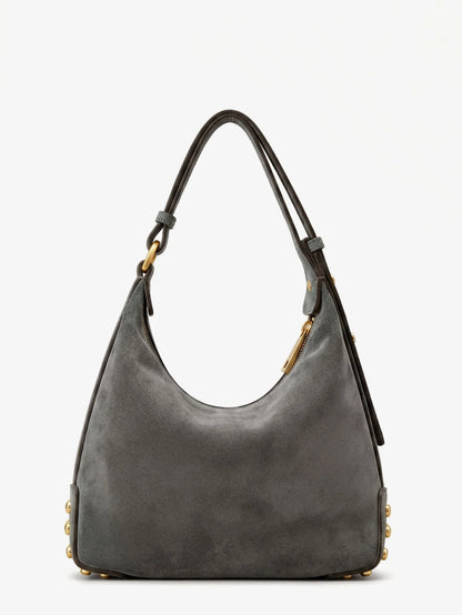 TOD'S - Mini Bag Metal Dots suede shoulder bag