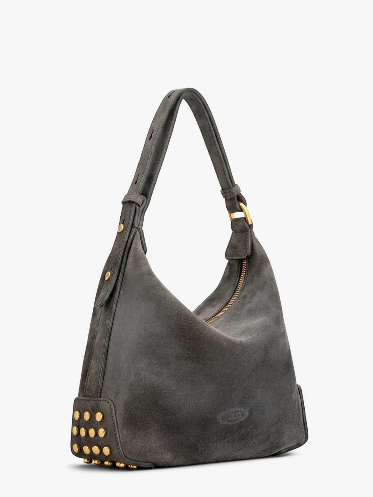 Tod'S Mini Bag Metal Dots suede shoulder bag - Marrone