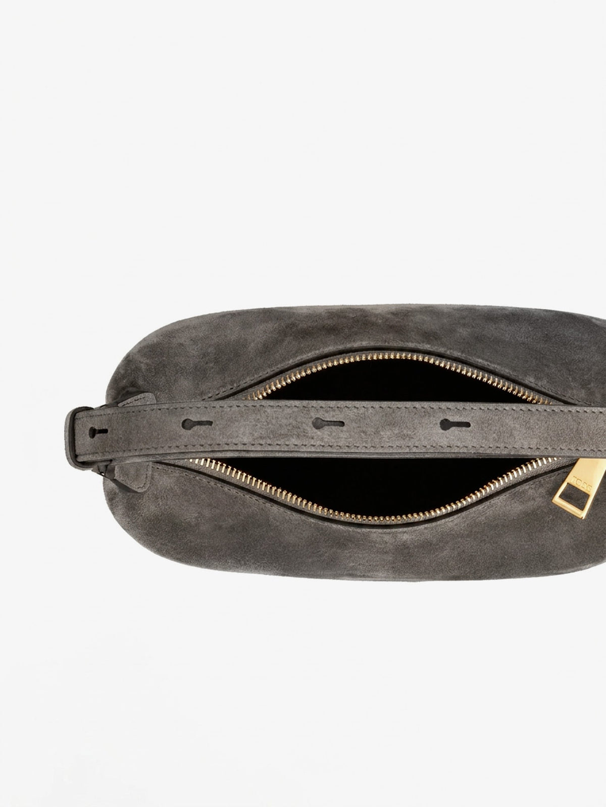 Tod'S Mini Bag Metal Dots suede shoulder bag - Marrone