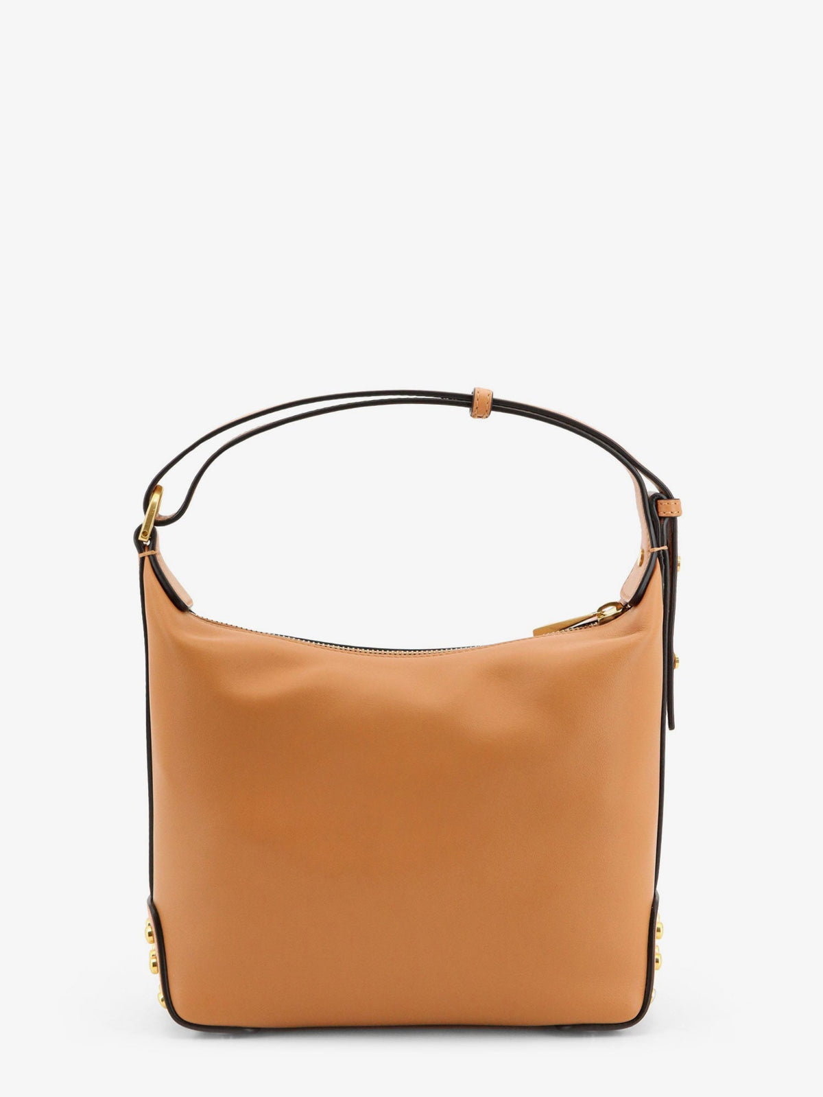 Tod'S Metal Dots Leather Mini Bag - Marrone