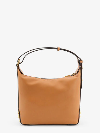 Tod'S Metal Dots Leather Mini Bag - Marrone