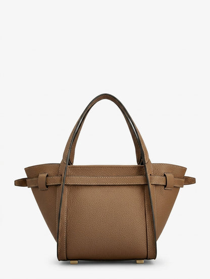 Tod'S T Signature Leather Shopping Bag - Beige