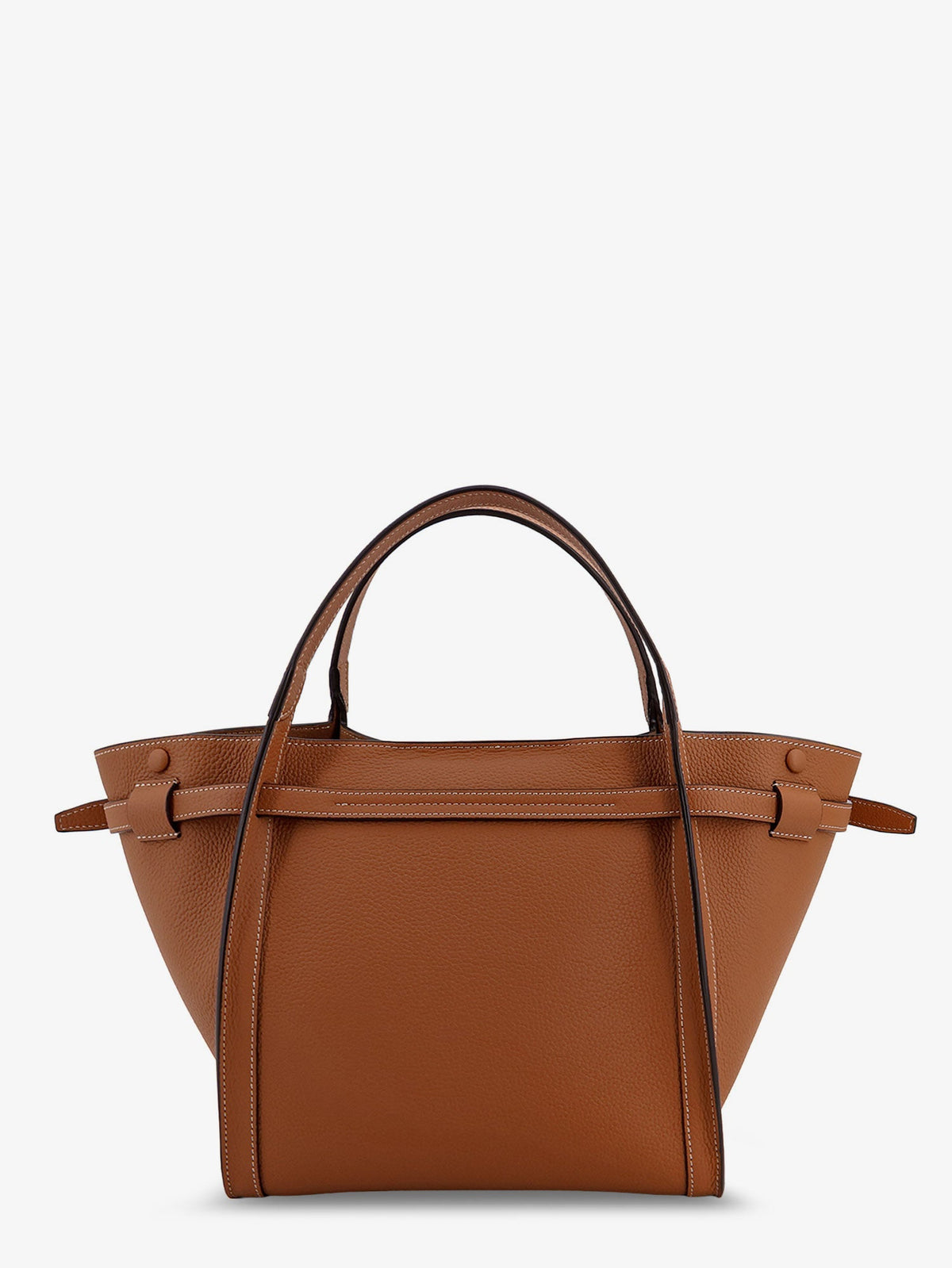 Tod'S Hammered leather shopping bag - Marrone