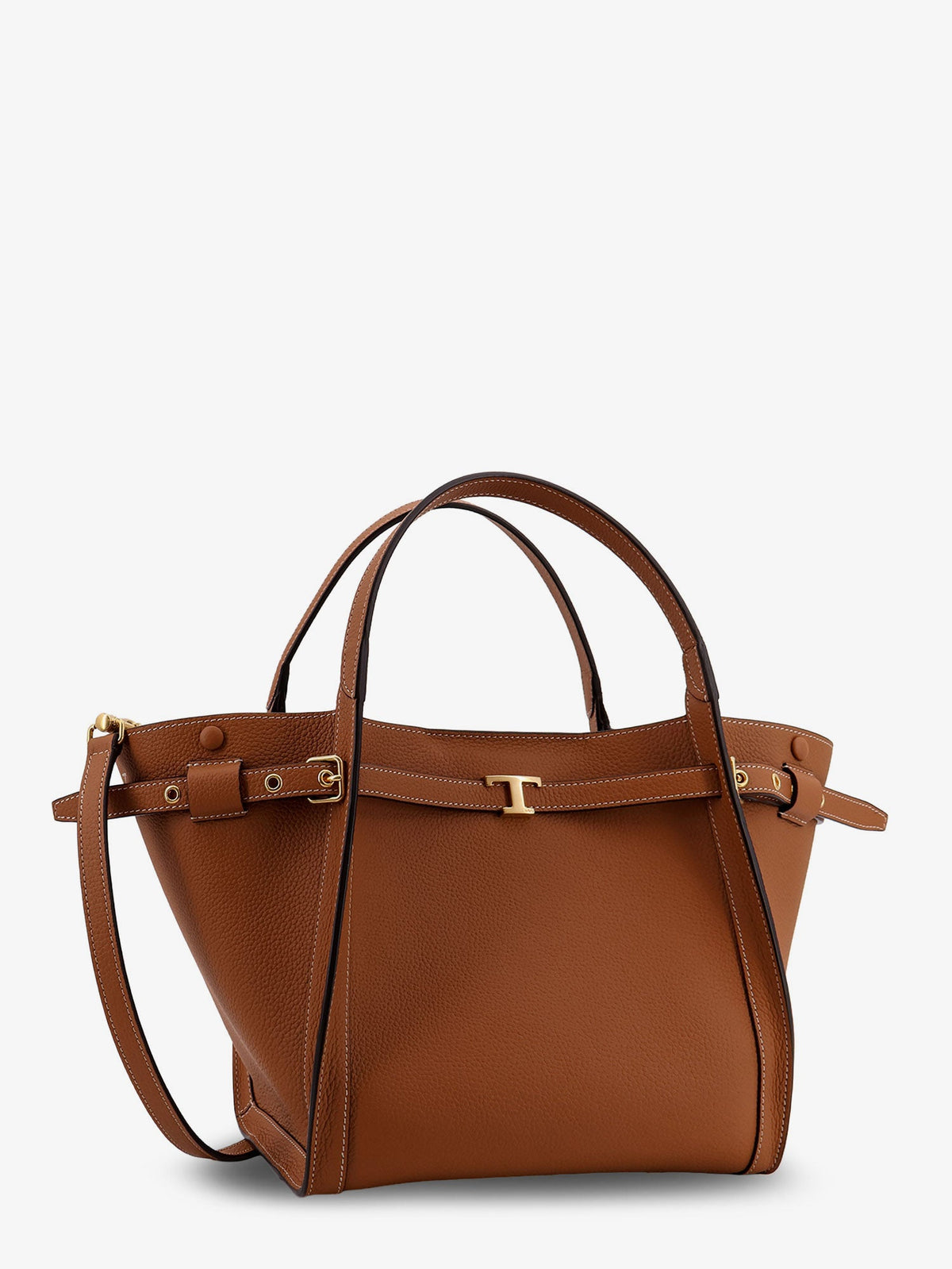 Tod'S Hammered leather shopping bag - Marrone